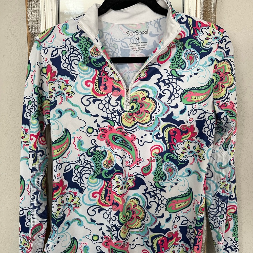 San Soleil quarter zip athletic jacket size XS